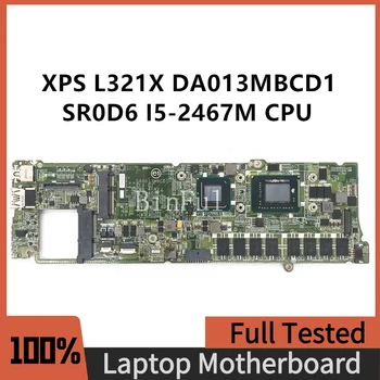 DA0D13MBCD1 Aukštos Kokybės Mainboard Dell XPS 13 L321X Nešiojamojo kompiuterio pagrindinę Plokštę Su SR0D6 I5-2467M PROCESORIUS 4GB 100% Visą Darbo Gerai